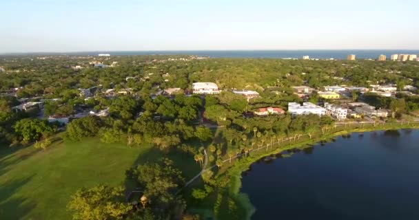 Aerial Video Downtown Petersburg Crescent Heights Neighborhood — Stok video