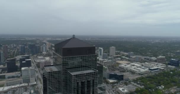 Video Aerial View Williams Tower Galleria Mall Area Houston Texas — Video Stock