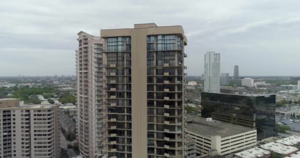 Video Aerial View Condominium Buildings Popular Galleria Area Uptown Part — Vídeo de Stock