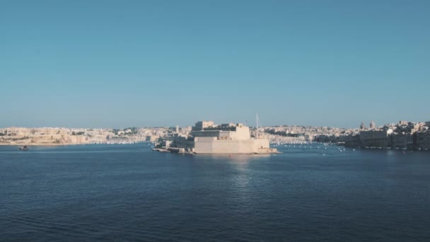 Castle Angelo Fort Valletta Malta Tourism Documentary — Video Stock
