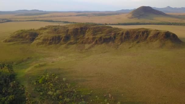 Chapada Dos Veadeiros Jardim Maytrea Drone Shot Brazil — 图库视频影像