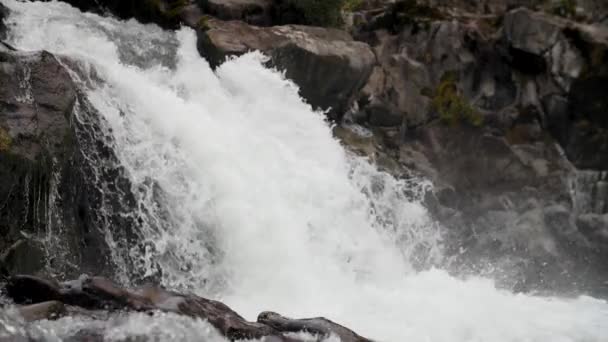 Slow Motion Shot Roaring Waterfall — 비디오