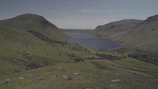 Impressive Natural Landscape Lake District National Park Region Cumbria England — Wideo stockowe