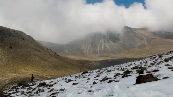 Timelapse Volcanic Lakes Mountains Nevado Toluca National Park — Αρχείο Βίντεο