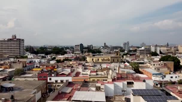 Rising Aerial Drone Shot Midtown Guadalajara Mexico — Αρχείο Βίντεο