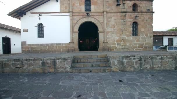 Classical Colonial Church Las Nieves Giron Colombia — 图库视频影像