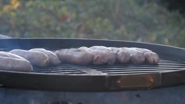 Sausages Cooking Barbecue — Video