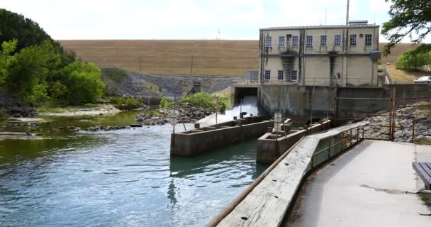 Dam Overflow Canyon Lake Guadalupe River Canyon Lake Texas — Vídeos de Stock