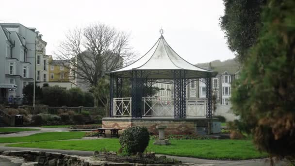 Runnymede Bandstand Jubilee Gardens Ilfracombe North Devon Coast England United — Wideo stockowe