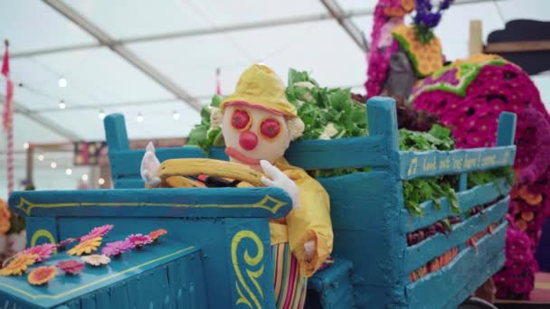 Royal Cornwall Show 2019 Agricultural Farm Exhibit Farmer Doll His — 图库视频影像