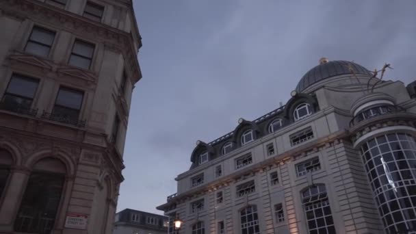 View Some Buildings City Centre London England Evening Time — Αρχείο Βίντεο