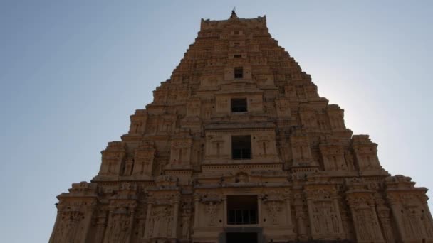Brihadeeswara Temple Hindu Temple Dedicated Shiva Thanjavur India Low Angle — Stok video