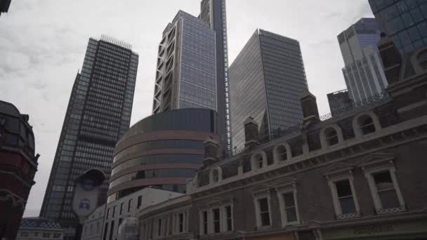 View London City Old Modern Buildings Skyscrapers England Capital — Video