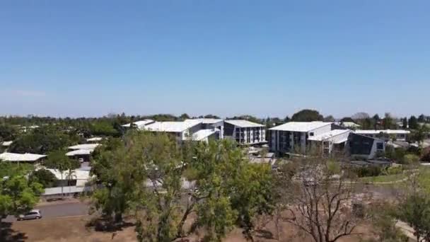 Aerial Elevating Drone Shot Fannie Bay Darwin Northern Territory — Stockvideo