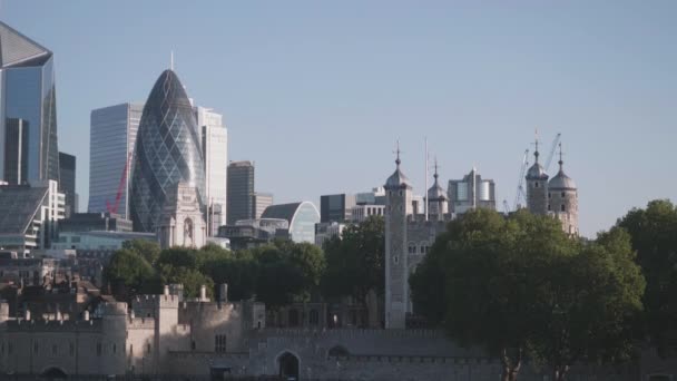 London City Tower London Centuries History One Shot — Αρχείο Βίντεο