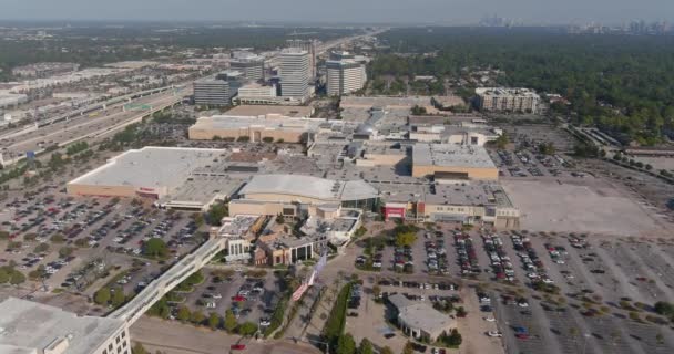 Aerial Memorial City Mall Area Houston Texas Video Filmed Best — стоковое видео