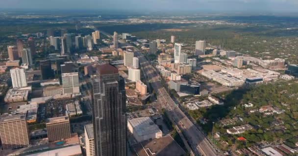 Drone View Galleria Mall Area Houston Texas Video Filmed Best — Video Stock