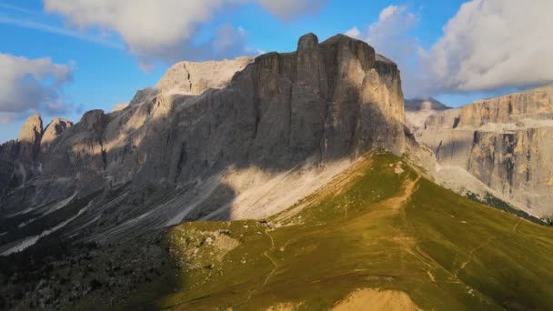 Panorama Majestic Trentino Alto Adige Dolomites Alps Val Gardena Italy — Stockvideo