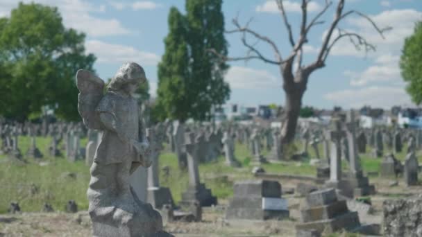 Angel Tombstone Middle Graveyard — 图库视频影像