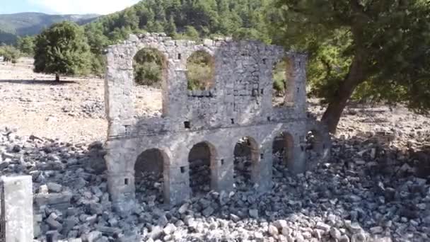Old Roman Church Saint Gabriel Myra Finike Hardest Part Lycian — Vídeos de Stock