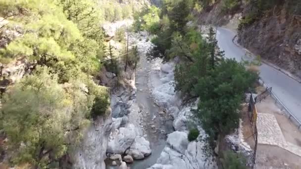 Beautiful Small Road River Demre Turkey — Stok video