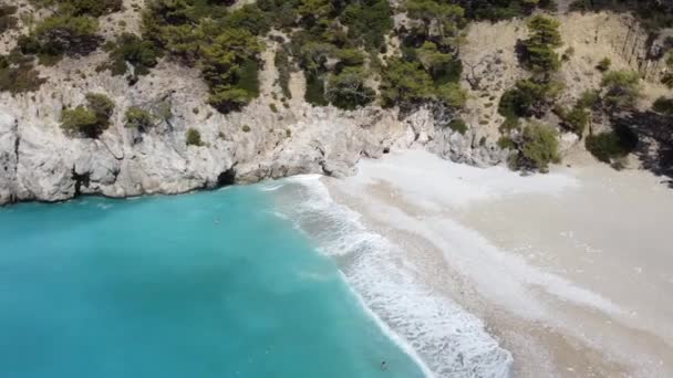 Paradise Beach Oludeniz Famous Coast Lycian Way — Stock video