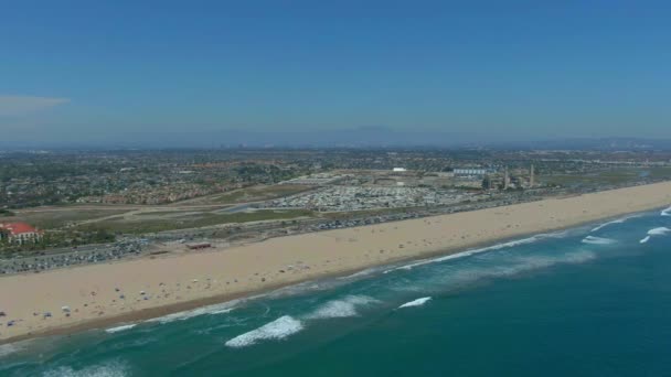 Huntington Beach Panning Left — Stok video