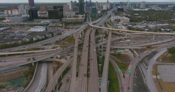 Drone View Galleria Area Houston Texas — Stok video