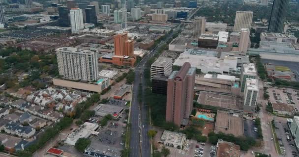 Aerial View Galleria Area Houston Texas — Stock Video