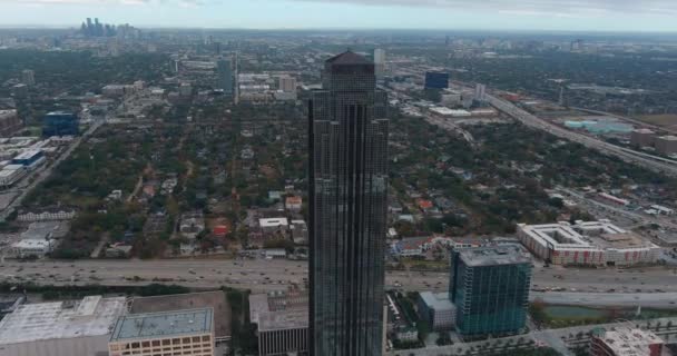 Aerial View Galleria Area Houston Texas — Stok video