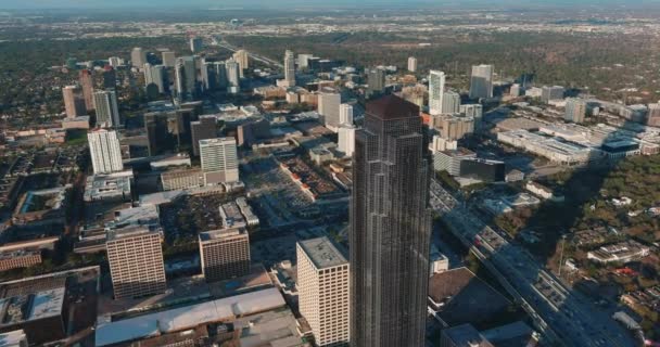 Aerial Galleria Area Houston Texas — Stok video