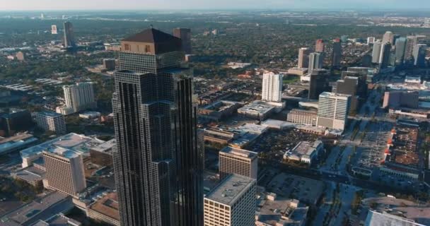 Aerial Galleria Area Houston Texas — Stock Video