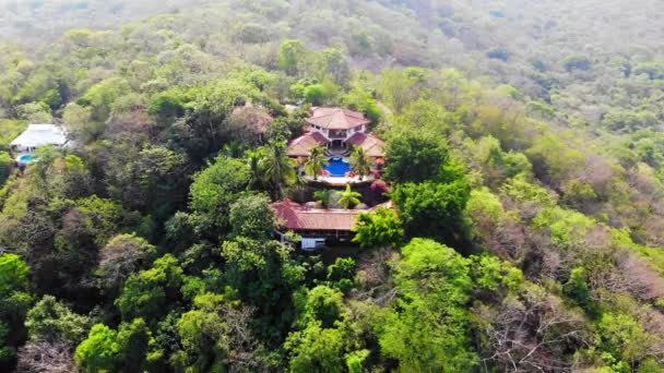 Aerial Shot Resort Tamarindo Costa Rica Los Altos Eros — 图库视频影像