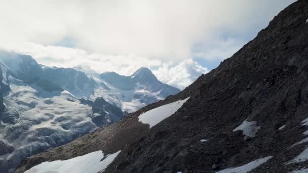 Discover Aerial Shot Swiss Famous Montain Range Alps Eiger Jungfrau — Αρχείο Βίντεο