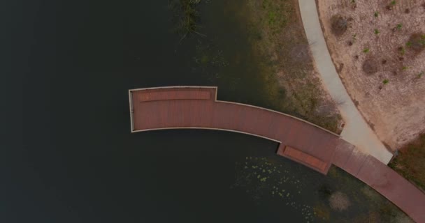 Aerial View Memorial Conservancy Park Houston Texas — Vídeos de Stock