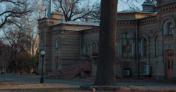 Palace Duke Nikolai Romanov Tashkent Elegant Palace Built 1891 Gray — Stockvideo