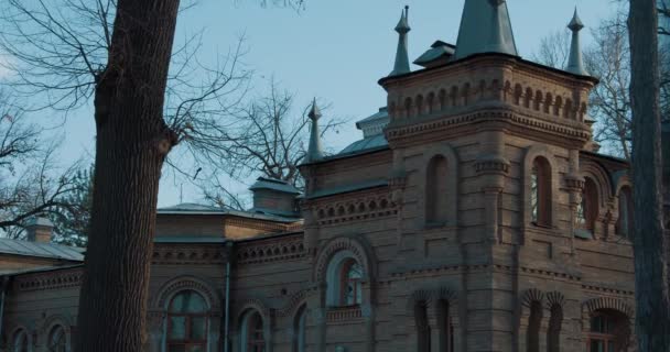 Palace Duke Nikolai Romanov Tashkent Elegant Palace Built 1891 Gray — Stockvideo