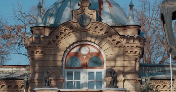 Palace Duke Nikolai Romanov Tashkent Elegant Palace Built 1891 Gray — Vídeos de Stock