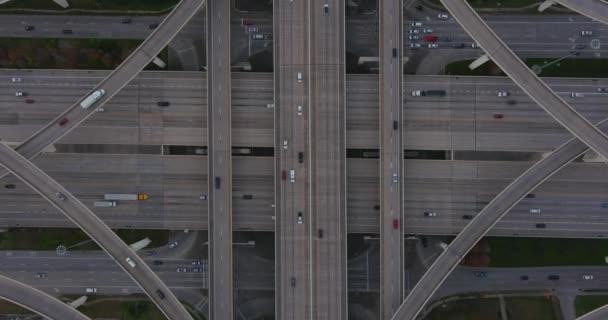 Birds Eye View Cars West Houston Texas — Stockvideo