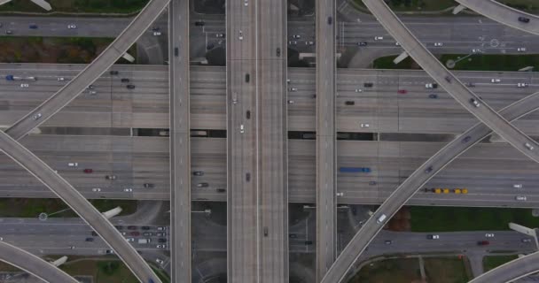 Birds Eye View Cars West Houston Τέξας — Αρχείο Βίντεο