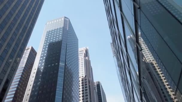 New York City Skyline View Finance Concept — Stock video