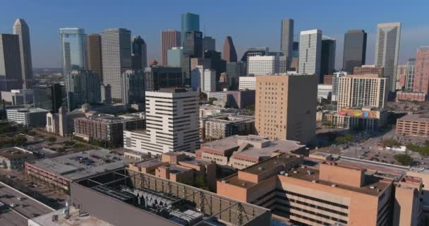Aerial View Downtown Houston Surrounding Area — Stockvideo