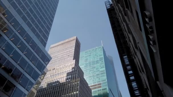Skyline New York City View Finance Concept — Stock video