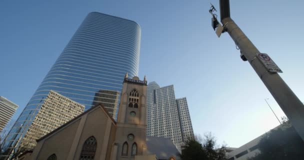 Establishing Shot Historic Antioch Missionary Baptist Church Houston — Stok video