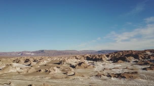 Aerial View Atacama Desert Mountains — Vídeos de Stock