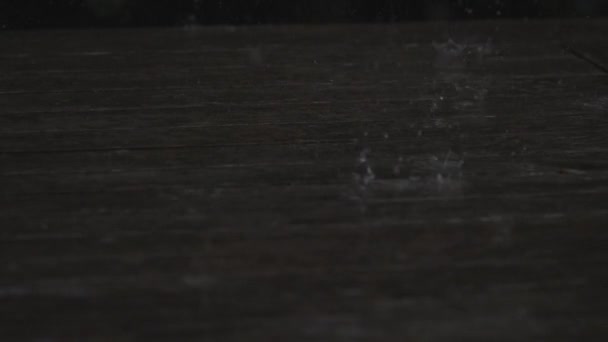 Raindrops Slow Motion Water — Video Stock