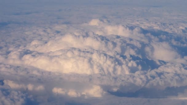 Types Clouds Upper Atmosphere Telephoto Shot — Stockvideo
