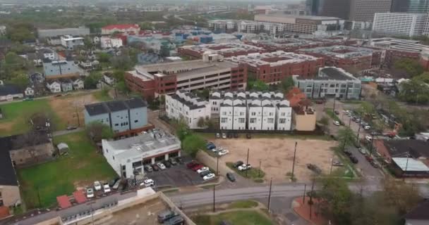 Aerial View Neighborhoods Houston Third Ward Area Downtown — Stockvideo