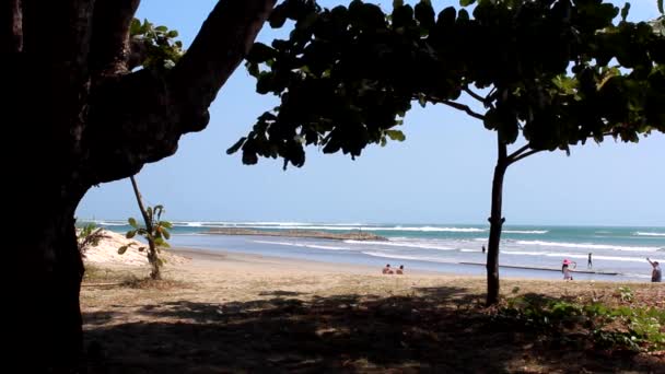 Παραλία Kuta Μπαλί Ινδονησία — Αρχείο Βίντεο