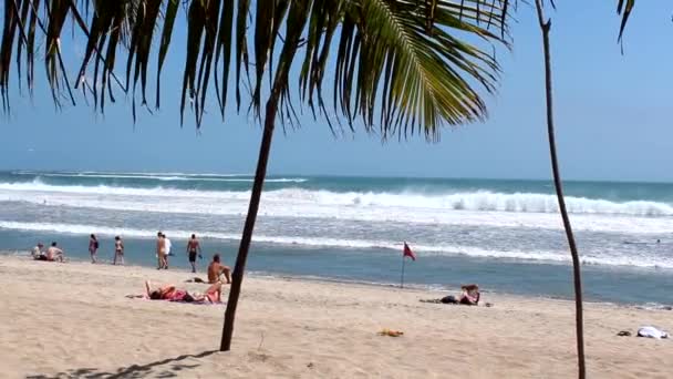 Пляж Кута Балі Індонезія — стокове відео